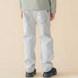 サガラ刺しゅうワッペン付きデニムロングパンツ(95~150cm) | BeBe Petits Pois Vert | 詳細画像8 