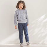 【店舗限定】花パッチワークカラーデニムロングパンツ(95~150cm) | BeBe Petits Pois Vert | 詳細画像3 