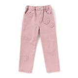 ピンク | 【店舗限定】花パッチワークカラーデニムロングパンツ(95~150cm) | BeBe Petits Pois Vert