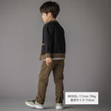 【店舗限定】バック三角ポイント裏毛ロングパンツ(95~150cm) | BeBe Petits Pois Vert | 詳細画像2 
