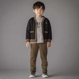 【店舗限定】バック三角ポイント裏毛ロングパンツ(95~150cm) | BeBe Petits Pois Vert | 詳細画像3 