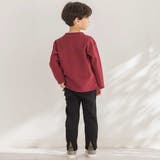【店舗限定】バック三角ポイント裏毛ロングパンツ(95~150cm) | BeBe Petits Pois Vert | 詳細画像5 