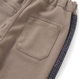 【店舗限定】【お揃い】カノコボンディングサイドチェックパンツ(95~150cm) | BeBe Petits Pois Vert | 詳細画像13 