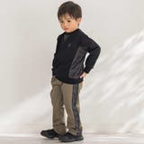 【店舗限定】【お揃い】カノコボンディングサイドチェックパンツ(95~150cm) | BeBe Petits Pois Vert | 詳細画像4 