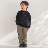 【店舗限定】【お揃い】カノコボンディングサイドチェックパンツ(95~150cm) | BeBe Petits Pois Vert | 詳細画像5 