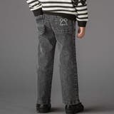 【店舗限定】フリルストレッチデニムロングパンツ(95~150cm) | BeBe Petits Pois Vert | 詳細画像1 