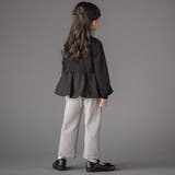 【店舗限定】裏起毛ポンチ裾スカラップロングパンツ(95~150cm) | BeBe Petits Pois Vert | 詳細画像5 