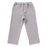【店舗限定】裏起毛ポンチ裾スカラップロングパンツ(95~150cm) | BeBe Petits Pois Vert | 詳細画像9 