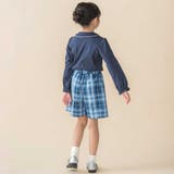 マドラスチェックくるみボタン切り替えショートパンツ(95~150cm) | BeBe Petits Pois Vert | 詳細画像6 