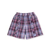 マドラスチェックくるみボタン切り替えショートパンツ(95~150cm) | BeBe Petits Pois Vert | 詳細画像8 