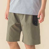 【速乾】配色フラップ水陸両用ハーフパンツ(95~150cm) | BeBe Petits Pois Vert | 詳細画像9 