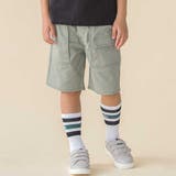 グリーン | チノストレッチアウトポケットミリタリーハーフパンツ(95~160cm) | BeBe Petits Pois Vert