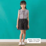 【店舗限定】裾ステッチリボンデニムショートパンツ(95~160cm) | BeBe Petits Pois Vert | 詳細画像2 