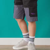 【店舗限定】バイカラーカーゴポケットハーフパンツ(95~150cm) | BeBe Petits Pois Vert | 詳細画像3 