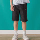 【店舗限定】ワンポイント刺しゅうデニムハーフパンツ(95~150cm) | BeBe Petits Pois Vert | 詳細画像1 