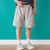グレー | 【店舗限定】【速乾】タフタサイドラインハーフパンツ(95~150cm) | BeBe Petits Pois Vert