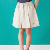 【店舗限定】ワイドプリーツキュロットパンツ(95~150cm) | BeBe Petits Pois Vert | 詳細画像1 