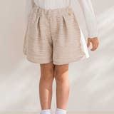 【店舗限定】ツイードキュロットパンツ(95~160cm) | BeBe Petits Pois Vert | 詳細画像1 