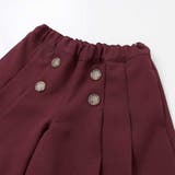 【店舗限定】フロントボタンプリーツキュロットパンツ(95~150cm) | BeBe Petits Pois Vert | 詳細画像11