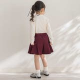 【店舗限定】フロントボタンプリーツキュロットパンツ(95~150cm) | BeBe Petits Pois Vert | 詳細画像5