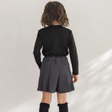 【店舗限定】フロントボタンプリーツキュロットパンツ(95~150cm) | BeBe Petits Pois Vert | 詳細画像8