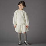 【店舗限定】【お揃い】キルトジャガード切り替えキュロットパンツ(95~160cm… | BeBe Petits Pois Vert | 詳細画像4 