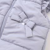 【店舗限定】リボンフリルタフタ中綿ベスト(95~150cm) | BeBe Petits Pois Vert | 詳細画像12