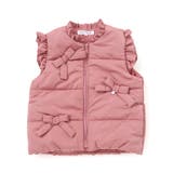【店舗限定】リボンフリルタフタ中綿ベスト(95~150cm) | BeBe Petits Pois Vert | 詳細画像6