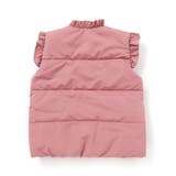 【店舗限定】リボンフリルタフタ中綿ベスト(95~150cm) | BeBe Petits Pois Vert | 詳細画像7