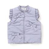 【店舗限定】リボンフリルタフタ中綿ベスト(95~150cm) | BeBe Petits Pois Vert | 詳細画像8