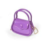 【店舗限定】チェーン付きビニールミニバッグ | BeBe Petits Pois Vert | 詳細画像1