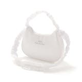 ホワイト | 【店舗限定】【お揃い】花綿フリルレースバッグ | BeBe Petits Pois Vert