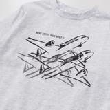 【店舗限定】飛行機発泡プリント天竺長袖Tシャツ(95~150cm) | BeBe Petits Pois Vert | 詳細画像10