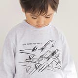 【店舗限定】飛行機発泡プリント天竺長袖Tシャツ(95~150cm) | BeBe Petits Pois Vert | 詳細画像4
