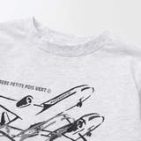【店舗限定】飛行機発泡プリント天竺長袖Tシャツ(95~150cm) | BeBe Petits Pois Vert | 詳細画像9