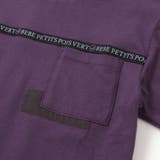 【店舗限定】ロゴテープライン天竺長袖Tシャツ(95~160cm) | BeBe Petits Pois Vert | 詳細画像10