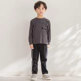 【店舗限定】ロゴテープライン天竺長袖Tシャツ(95~160cm) | BeBe Petits Pois Vert | 詳細画像5