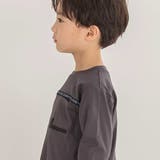 【店舗限定】ロゴテープライン天竺長袖Tシャツ(95~160cm) | BeBe Petits Pois Vert | 詳細画像6