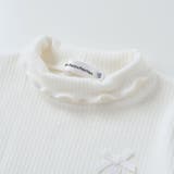 【店舗限定】起毛リブハイネック折り返しトップス(95~160cm) | BeBe Petits Pois Vert | 詳細画像14 