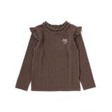 【店舗限定】メロウフリル立体リブ長袖Tシャツ(95~150cm) | BeBe Petits Pois Vert | 詳細画像5 
