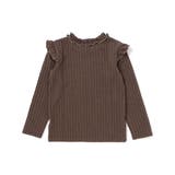 【店舗限定】メロウフリル立体リブ長袖Tシャツ(95~150cm) | BeBe Petits Pois Vert | 詳細画像6 