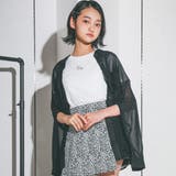 ブラック | 袖開きシアーシャツ＆Tシャツセット(130~160cm) | ZIDDY