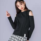 肩あきTシャツ&シャーリングトップセット | ZIDDY | 詳細画像6