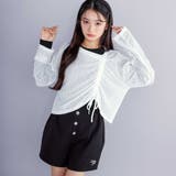 肩あきTシャツ&シャーリングトップセット | ZIDDY | 詳細画像8