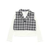 【 ニコ☆プチ 掲載 】ジレ＆ベーシックTシャツセット(130~160cm) | ZIDDY | 詳細画像13 