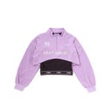 ハーフジップドロップショルダートップス＆短丈半袖Tシャツセット(130~160c… | ZIDDY | 詳細画像11 