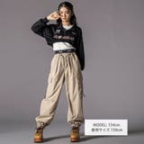 ハーフジップドロップショルダートップス＆短丈半袖Tシャツセット(130~160c… | ZIDDY | 詳細画像2 