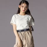 ハーフジップドロップショルダートップス＆短丈半袖Tシャツセット(130~160c… | ZIDDY | 詳細画像5 