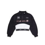 ハーフジップドロップショルダートップス＆短丈半袖Tシャツセット(130~160c… | ZIDDY | 詳細画像7 