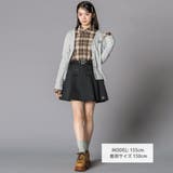 チェックシャツ×リブカーディガンセット(130~160cm) | ZIDDY | 詳細画像2 